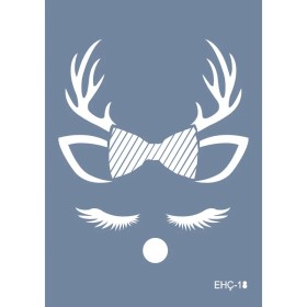 Evimde Hobi EHÇ18 Geyik Desen Stencil 21x30cm | Evimde Hobi