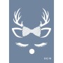 Evimde Hobi EHÇ18 Geyik Desen Stencil 21x30cm | Evimde Hobi