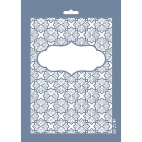 Evimde Hobi EHÇV01 Çiçek Çerçeve Desen Stencil 21x30cm | Evimde Hobi