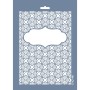 Evimde Hobi EHÇV01 Çiçek Çerçeve Desen Stencil 21x30cm | Evimde Hobi