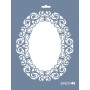Evimde Hobi EHÇV08 Çiçek Çerçeve Desen Stencil 21x30cm | Evimde Hobi
