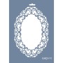 Evimde Hobi EHÇV11 Çiçek Çerçeve Desen Stencil 21x30cm | Evimde Hobi