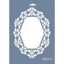 Evimde Hobi EHÇV12 Çiçek Çerçeve Desen Stencil 21x30cm | Evimde Hobi