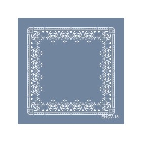 Evimde Hobi EHÇV15 Çiçek Çerçeve Desen Stencil 60x60cm | Evimde Hobi