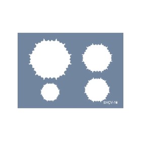 Evimde Hobi EHÇV16 Çiçek Çerçeve Desen Stencil 25x35cm | Evimde Hobi