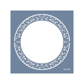 Evimde Hobi EHÇV20 Çiçek Çerçeve Desen Stencil 60x60cm | Evimde Hobi