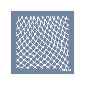 Evimde Hobi EHDD08 Ağ Desen Stencil 60x60cm | Evimde Hobi