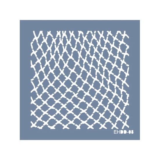 Evimde Hobi EHDD08 Ağ Desen Stencil 60x60cm | Evimde Hobi