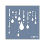 Evimde Hobi EHDD10 Damlacık Desen Stencil 60x60cm | Evimde Hobi