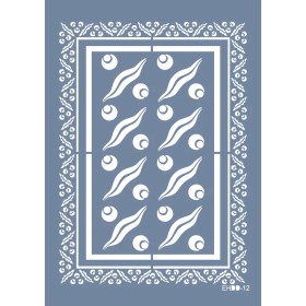 Evimde Hobi EHDD12 Zeytin Desen Stencil 25x35cm | Evimde Hobi