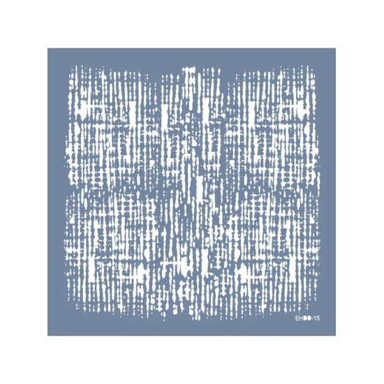 Evimde Hobi EHDD15 Doku  Desen Stencil 45x45cm | Evimde Hobi