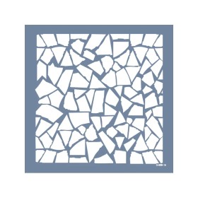 Evimde Hobi EHDD16 Mozaik Desen Stencil 45x45cm | Evimde Hobi