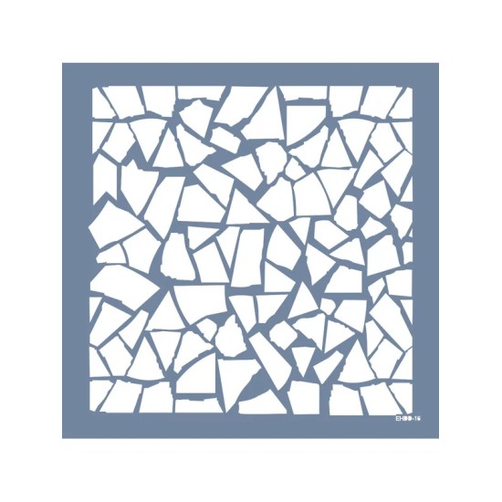 Evimde Hobi EHDD16 Mozaik Desen Stencil 45x45cm | Evimde Hobi