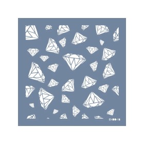 Evimde Hobi EHDD18 Elmas Desen Stencil 45x45cm | Evimde Hobi