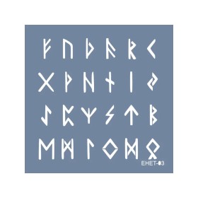 Evimde Hobi EHET03 Etnik Desen Stencil 20x20cm | Evimde Hobi