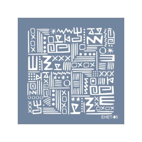 Evimde Hobi EHET05 Etnik Desen Stencil 40x40cm | Evimde Hobi