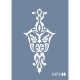 Evimde Hobi EHFL08 Göbek Desen Stencil 25x35cm | Evimde Hobi