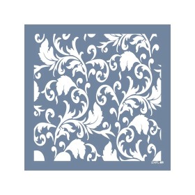 Evimde Hobi EHFL09 Yaprak Desen Stencil 45x45cm | Evimde Hobi