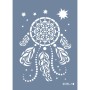 Evimde Hobi EHFL10 Yaprak Desen Stencil 21x30cm | Evimde Hobi