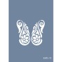 Evimde Hobi EHFL13 Yaprak Desen Stencil 25x35cm | Evimde Hobi