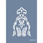 Evimde Hobi EHFL14 Yaprak Desen Stencil 21x30cm | Evimde Hobi