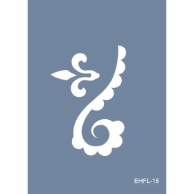 Evimde Hobi EHFL15 Bordür Desen Stencil 25x35cm | Evimde Hobi