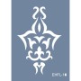 Evimde Hobi EHFL18 Göbek Desen Stencil 25x35cm | Evimde Hobi