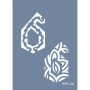 Evimde Hobi EHFL24 Yaprak Desen Stencil 25x35cm | Evimde Hobi
