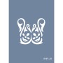 Evimde Hobi EHFL25 Yaprak Desen Stencil 25x35cm | Evimde Hobi