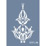 Evimde Hobi EHFL26 Göbek Desen Stencil 15x20cm | Evimde Hobi