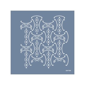 Evimde Hobi EHFY01 Fayans Desen Stencil 45x45cm | Evimde Hobi