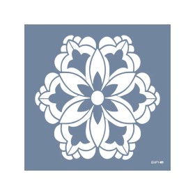 Evimde Hobi EHFY09 Fayans Desen Stencil 45x45cm | Evimde Hobi