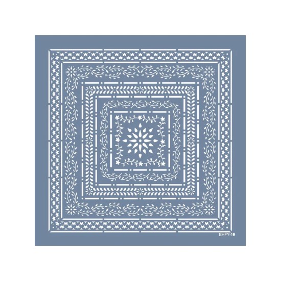Evimde Hobi EHFY10 Fayans Desen Stencil 45x45cm | Evimde Hobi