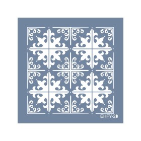 Evimde Hobi EHFY28 Fayans Desen Stencil 20x20cm | Evimde Hobi