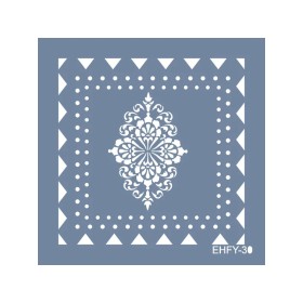 Evimde Hobi EHFY30 Fayans Desen Stencil 20x20cm | Evimde Hobi