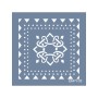 Evimde Hobi EHFY33 Fayans Desen Stencil 20x20cm | Evimde Hobi