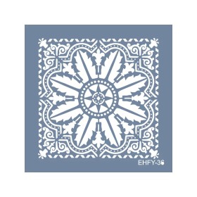 Evimde Hobi EHFY36 Fayans Desen Stencil 20x20cm | Evimde Hobi
