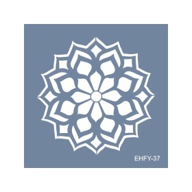 Evimde Hobi EHFY37 Fayans Desen Stencil 60x60cm | Evimde Hobi