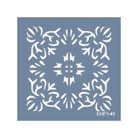 Evimde Hobi EHFY45 Fayans Desen Stencil 40x40cm | Evimde Hobi