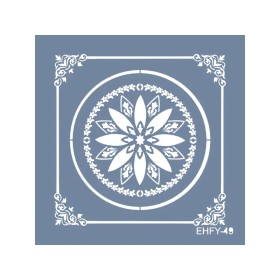 Evimde Hobi EHFY49 Fayans Desen Stencil 20x20cm | Evimde Hobi