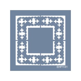 Evimde Hobi EHFY51 Fayans Desen Stencil 60x60cm | Evimde Hobi
