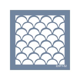 Evimde Hobi EHFY52 Fayans Desen Stencil 60x60cm | Evimde Hobi