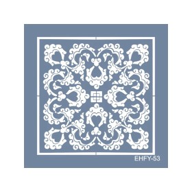 Evimde Hobi EHFY53 Fayans Desen Stencil 20x20cm | Evimde Hobi
