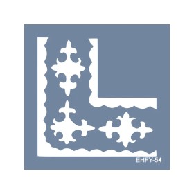 Evimde Hobi EHFY54 Fayans Desen Stencil 60x60cm | Evimde Hobi