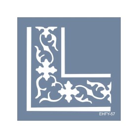 Evimde Hobi EHFY57 Fayans Desen Stencil 40x40cm | Evimde Hobi