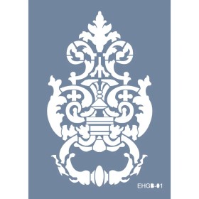 Evimde Hobi EHGB01 Göbek Desen Stencil 21x30cm | Evimde Hobi