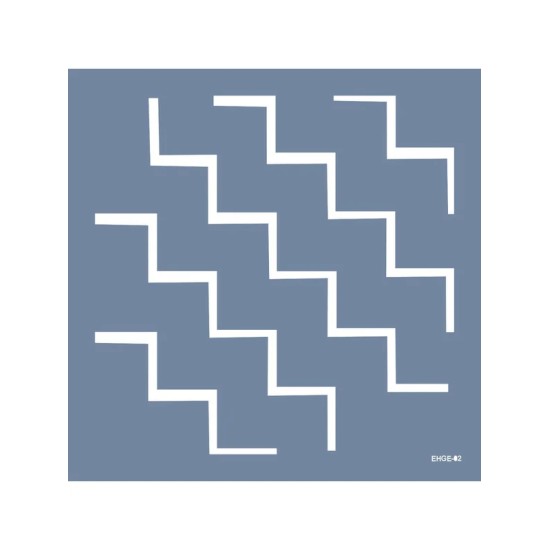 Evimde Hobi EHGE02 Geometrik Desen Stencil 45x45cm | Evimde Hobi