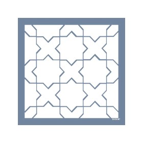 Evimde Hobi EHGE07 Geometrik Desen Stencil 45x45cm | Evimde Hobi