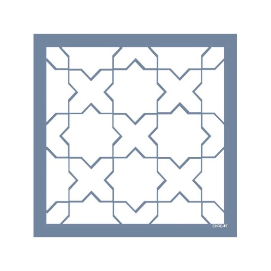 Evimde Hobi EHGE07 Geometrik Desen Stencil 45x45cm | Evimde Hobi