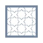Evimde Hobi EHGE07 Geometrik Desen Stencil 45x45cm | Evimde Hobi